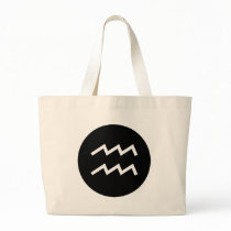 Aquarius Symbol Tote Bags