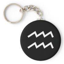 Aquarius Symbol Keychains
