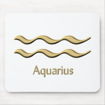 Aquarius symbol mouse mats