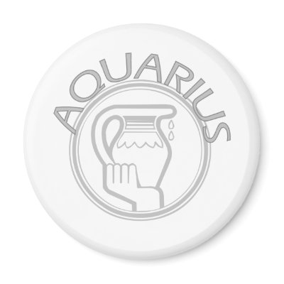 Aquarius The Water Bearer Refrigerator Magnet by horoscope_signs