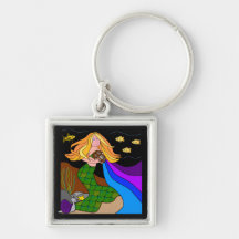 AQUARIUS WATER BEARER KEYCHAIN