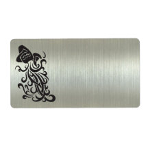Aquarius Water Bearer Silhouette & Mettalic Effect Personalized Shipping Labels