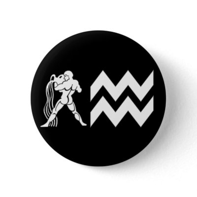 Aquarius with  Symbol Pins by horoscope_signs