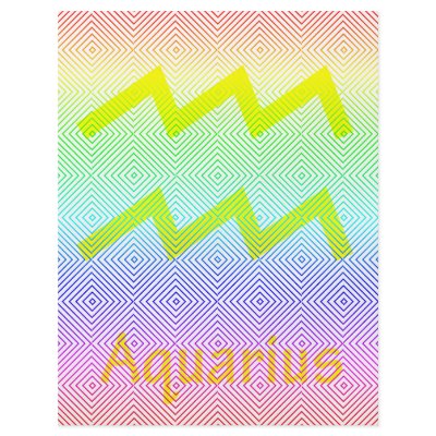 aquarius yellow, spectral romb full color flyer by ab_photodesigner