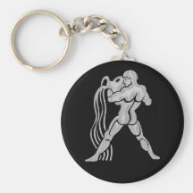 Aquarius Zodiac Astrology Keychain