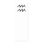 Aquarius. Zodiac Astrology Sign. Black. Business Cards