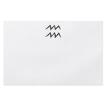 Aquarius. Zodiac Astrology Sign. Black. Flyer