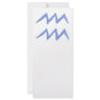 Aquarius. Zodiac Astrology Sign. Blue. Personalized Rack Card