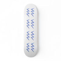Aquarius. Zodiac Astrology Sign. Blue. Skate Board Deck