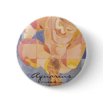 Aquarius Zodiac Pinback Button