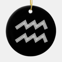 Aquarius Zodiac Ornament