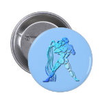 Aquarius Zodiac Round Pin buttons