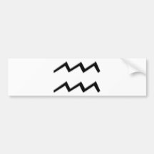 Aquarius - Zodiac Sign Bumper Sticker