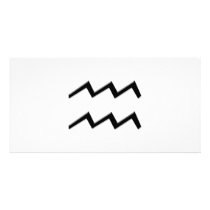 Aquarius - Zodiac Sign Customized Photo Card