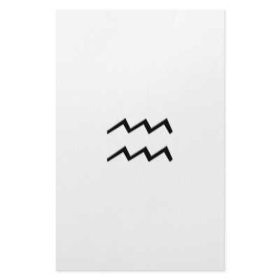 Aquarius - Zodiac Sign Stationery Paper by oakley56fila