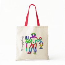 Aquarius Zodiac Star Sign Rainbow Canvas Bags