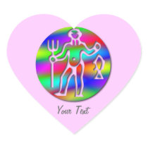 Aquarius Zodiac Star Sign Rainbow Pink