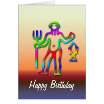 Aquarius Zodiac Star Sign Rainbow Sunset Birthday