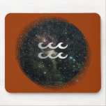 Aquarius Zodiac Star Sign Universe Mouse Pad