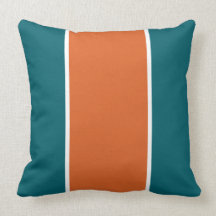 Aquatic Orange 2 Throw Pillow