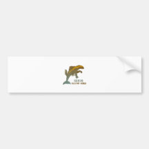 Aquatic Squatchy Badger Bumper Stickers
