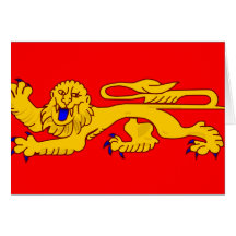 Aquitaine, France flag Cards