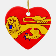 Aquitaine, France flag Christmas Ornament