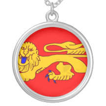Aquitaine, France flag Necklace