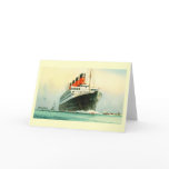 AQUITANIA CUNARD WHITE STAR LINE SHIP GREETING CARD