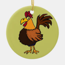 AR- Cartoon Rooster Ornament