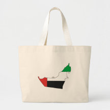 Arab Emirates flag map Canvas Bag