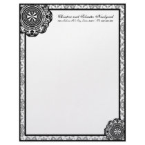 Arabesque Black Lace, letterhead