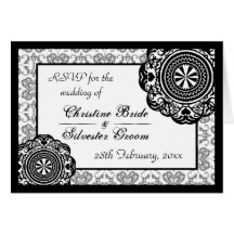 Arabesque Black Lace, RSVP card