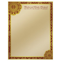 Arabesque Gold Lace, letterhead