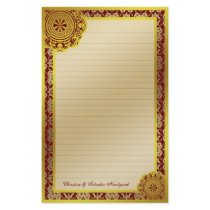 Arabesque Gold Lace, stationery