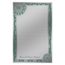 Arabesque Silver Lace, stationery