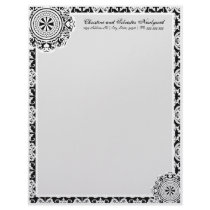 Arabesque White Lace, letterhead