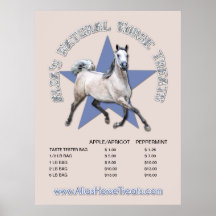 Arabian Horse - Alia's Natural Horse Treats Posters