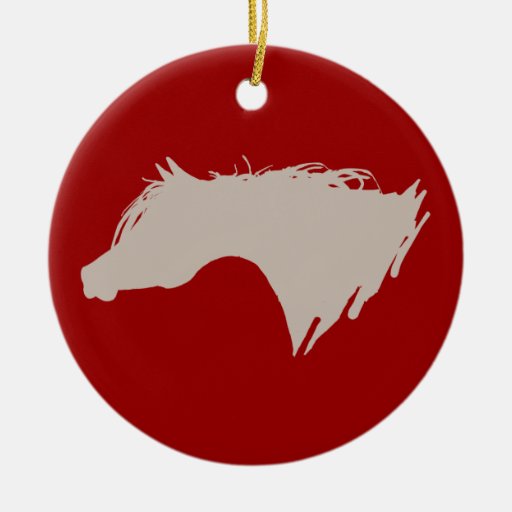 Arabian Horse Head Christmas Tree Ornament