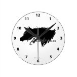 Arabian Horse Head Round Wall Clocks