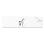 Arabian Horse in Pencil Bumper Sticker