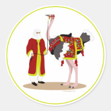 Arabian Native Costume Ostrich Sticker
