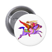 Arabian Warrior Pinback Buttons