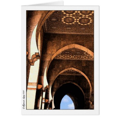 Arabic Architecture Card by 2lpzstudioPhoto