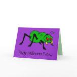 Arachnophilia Nightmare Funny Halloween Card