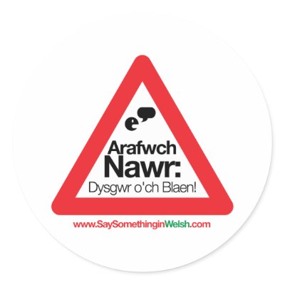 ARAFWCH STICKER by SSIWelsh