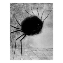 Araignée de sourire par Odilon Redon, Halloween vi Cartes Postales