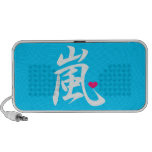 arashi kawaii heart blue travel speakers