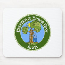 Arbor Day Iowa Mouse Pad