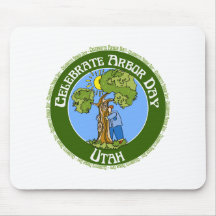 Arbor Day Utah Mouse Mat